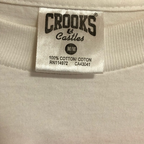 Crooks & Castles White T-Shirt - Picture 2 of 3
